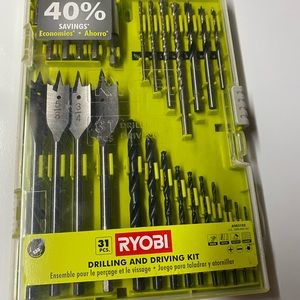 Ryobi drilling kit.   Barely used